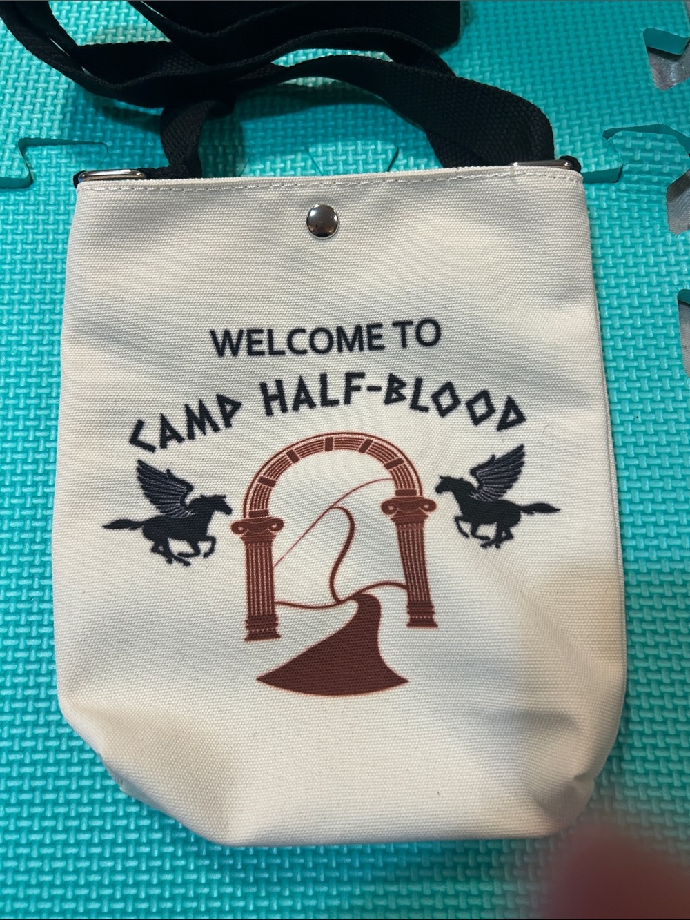 Percy Jackson: Camp Half-Blood Cream Crossbody Bag